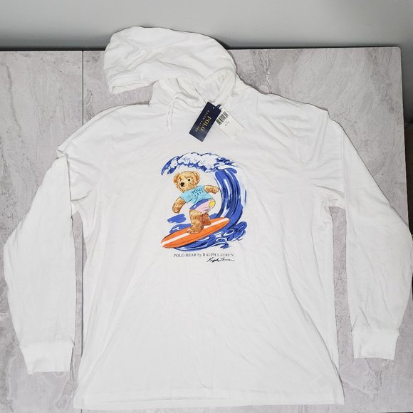 Polo Ralph Lauren Other - POLO by Ralph Lauren Surfing Bear Sweatshirt Men's White Size X-Large New